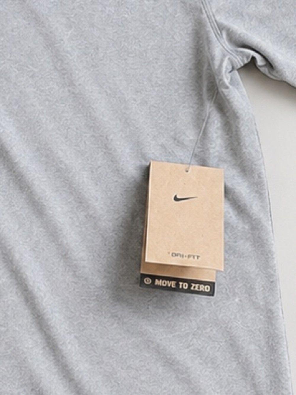 Nike Light Gray Performance Short Sleeve Tee - Picture 2 of 6